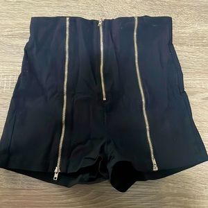 Windsor Black High Waisted Shorts